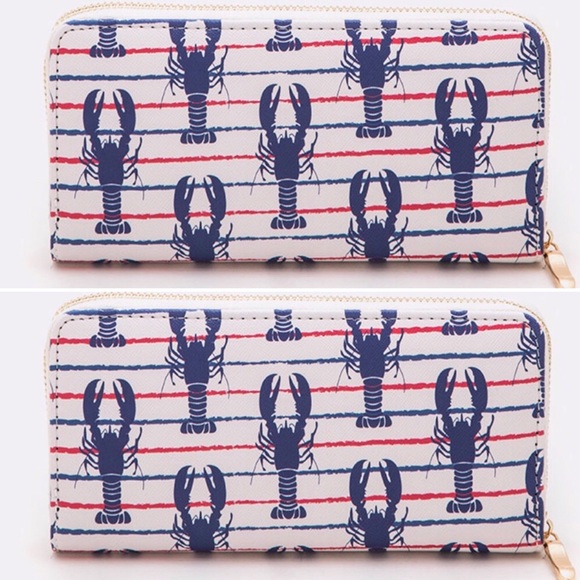 Handbags - Final Sale - Lobster Nautical Sea Wallet